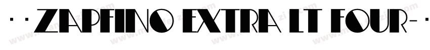 字体Zapfino Extra LT Four字体转换